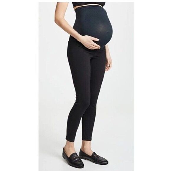 Spanx Pants Womens S Black Pull On Mama Ankle Jean-Ish 20154R Maternity. Gg - Picture 1 of 14